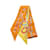 Foulard en soie Hermès Twilly DO RE BOUCLES Multicolore Orange  ref.1620865