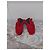 Sergio Rossi Red Leather and Fur Ankle Boots - view 10