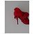 Sergio Rossi Red Leather and Fur Ankle Boots - view 6