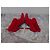 Sergio Rossi Red Leather and Fur Ankle Boots - view 7