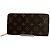 Cartera larga Monogram Louis Vuitton Castaño - vista 3