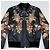 Dolce & Gabbana Leder Bomberjacke Blumen und Schlüssel Print Schwarz Mehrfarben - Ansicht 5