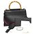 Gucci Bamboo Lederhandtasche Schwarz