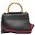 Gucci Bamboo Lederhandtasche Schwarz - Ansicht 2