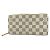 Cartera Larga Damier Azur Louis Vuitton Blanco - vista 2