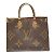 Borsa tote On the Go MM Monogramma Louis Vuitton Marrone - vista 2