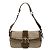Borsa a Spalla in Tela con Firma COACH Marrone