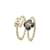 Anello Gemello Camelia Chanel Nero