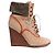 CHLOÉ - Chloé Wedge Stiefeletten aus beigem Wildleder (T40) Braun - Ansicht 2