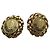 Chanel Clip haute couture, placcati in oro. D'oro
