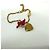 Bracciale charm di collaborazione Louis Vuitton Yayoi Kusama Rosso D'oro - vista 5