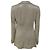 Giorgio Armani Sheered Stripe Single-Breasted Blazer in Beige Polyester - view 3