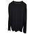 T-shirt à manches longues Patch d'Acne Studios en coton noir - vue 3
