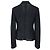 Blazer monopetto a bordo grezzo Jil Sander in viscosa blu navy - vista 3