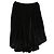 Falda globo mini asimétrica con purpurina Alaïa en terciopelo negro - vista 3
