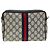 GUCCI GG Supreme Sherry Line Clutch Bag PVC Rosso Blu Navy Auth yb662 - vista 13