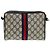 GUCCI GG Supreme Sherry Line Clutch Bag PVC Rosso Blu Navy Auth yb662 - vista 2