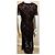 Joseph Ribkoff Mokka-Spitzenkleid über goldenem Unterkleid Braun - Ansicht 3