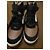 Sneaker alte Burberry in pelliccia Nero Bianco Marrone Scuro - vista 3