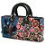 Dior Blu Medio Nastro Perline Ricamato Floreale Signora D Joy - vista 2