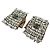 GUANTI CHANEL MITENI LOGO CC 8 TWEED BICOLOR E PELLE CAMMELLO