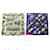 Hermès NINE LOT 2 HERMES CHANTILLY SCARVES + PAVOIS GAVROCHE SILK SQUARE SCARVES  ref.1624972