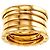 Bulgari Anello B.zero1 4 bande Bvlgari in oro giallo 18K - vista 2