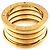 Bulgari Anello B.zero1 4 bande Bvlgari in oro giallo 18K - vista 4