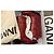 Ganni Red Mid Shaft embroidered - vue 8