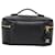 CHANEL COCO Mark Vanity Pouch Caviar Skin Black Gold CC Auth bs17155 Golden - view 2