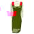Autre Marque St. John Red 2023 Cut-Out Detail Square Neck Sleeveless Stretch Knit Dress Viscose  ref.1625862