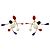 Orecchini a clip in smalto Marni rosso / bianco / viola