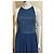 Vera Wang Vestido de baile de renda e chiffon com costas abertas Azul - vista 4