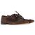 Scarpe Derby intrecciate con lacci Dolce & Gabbana in pelle di vitello marrone - vista 4