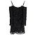 Ganni Mini Off-Shoulder Ribbon Tulle Dress in Black Polyester