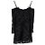Ganni Mini Off-Shoulder Ribbon Tulle Dress in Black Polyester - view 2