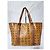 Sac shopping MCM Visetos en cognac Marron - vue 4