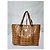 Sac shopping MCM Visetos en cognac Marron - vue 7