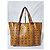 Sac shopping MCM Visetos en cognac Marron - vue 8