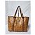 Sac shopping MCM Visetos en cognac Marron - vue 9