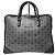 Borsa per laptop MCM Visetos Grigio/Nero