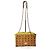 Borsa a tracolla in pelle MCM Visetos Cognac/Giallo Marrone