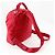 Zaino Chanel Coco Mark in nylon rosso - vista 3