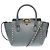 Bolsa de Couro Cinza VALENTINO GARAVANI - 102101 - vista 3