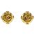 Orecchini a clip placcati in oro Chanel Coco Mark D'oro