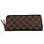 Cartera larga Damier Louis Vuitton Castaño