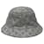 Cappello bucket in denim Monogram Louis Vuitton Bianco Blu - vista 2