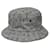 Cappello bucket in denim Monogram Louis Vuitton Bianco Blu - vista 3