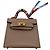 Hermès Charm motivo borsa Hermes Kelly Twilly Beige - vista 2