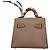 Hermès Charm motivo borsa Hermes Kelly Twilly Beige - vista 3